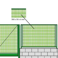 Croquis 300 x 50 x 6 mm